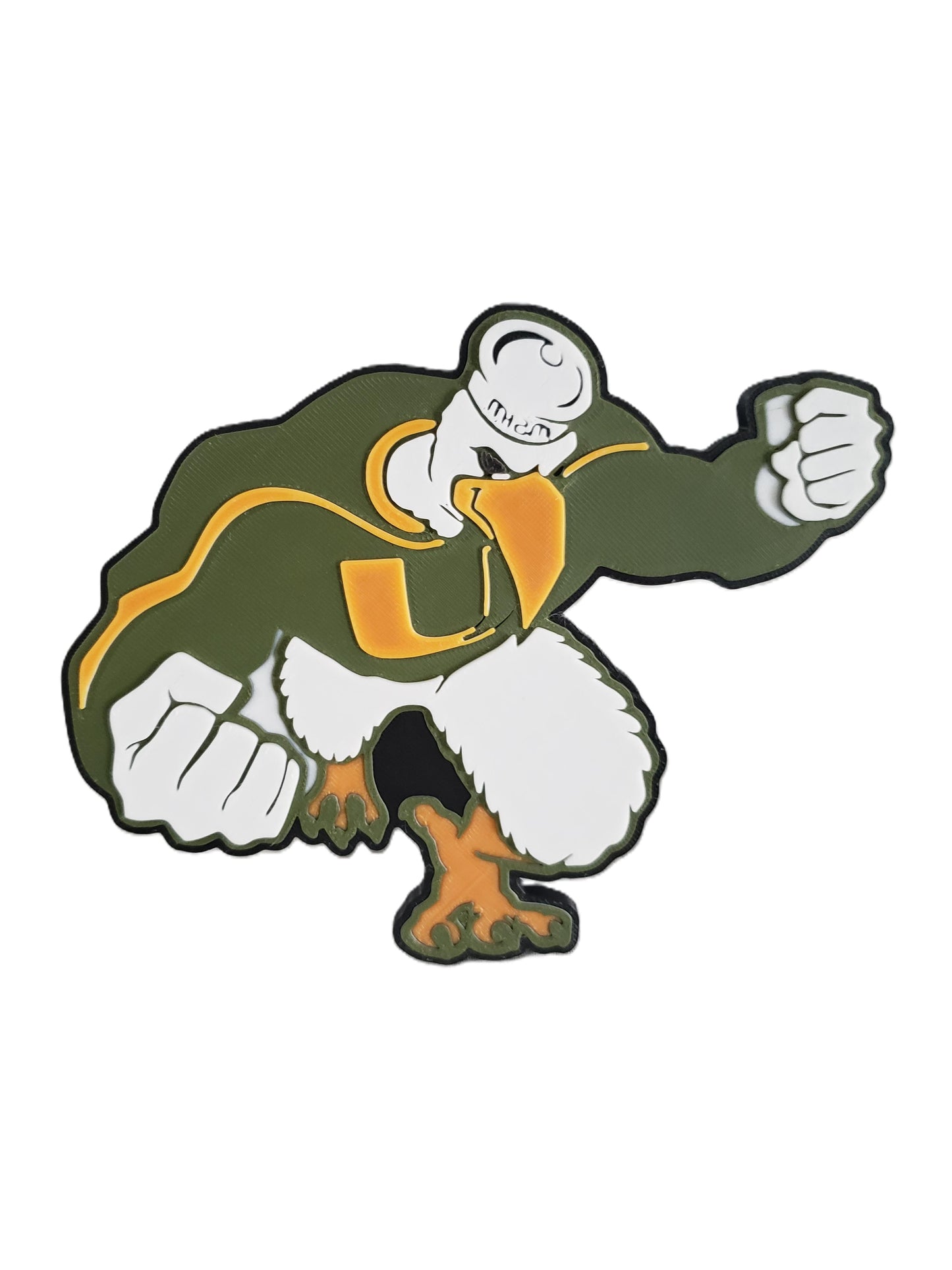 University of Miami Hurricanes Sebastian Ibis 2" Trailer Hitch Cover - Tow Receiver Plug Cap for Trucks & SUVs - NCAA Fan Gift Accessory
