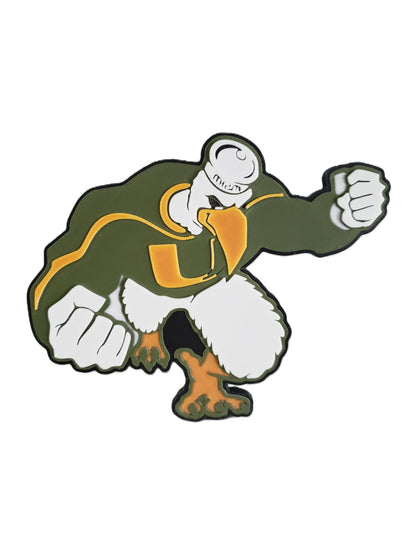 University of Miami Hurricanes Sebastian Ibis 2" Trailer Hitch Cover - Tow Receiver Plug Cap for Trucks & SUVs - NCAA Fan Gift Accessory