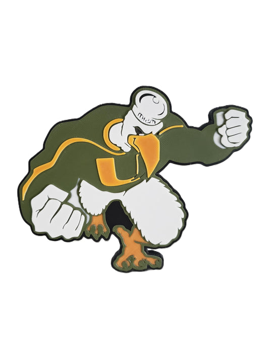 University of Miami Hurricanes Sebastian Ibis 2" Trailer Hitch Cover - Tow Receiver Plug Cap for Trucks & SUVs - NCAA Fan Gift Accessory