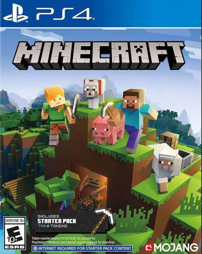 Minecraft Starter Collection (Sony PlayStation 4 PS4, 2019) Complete Near Mint