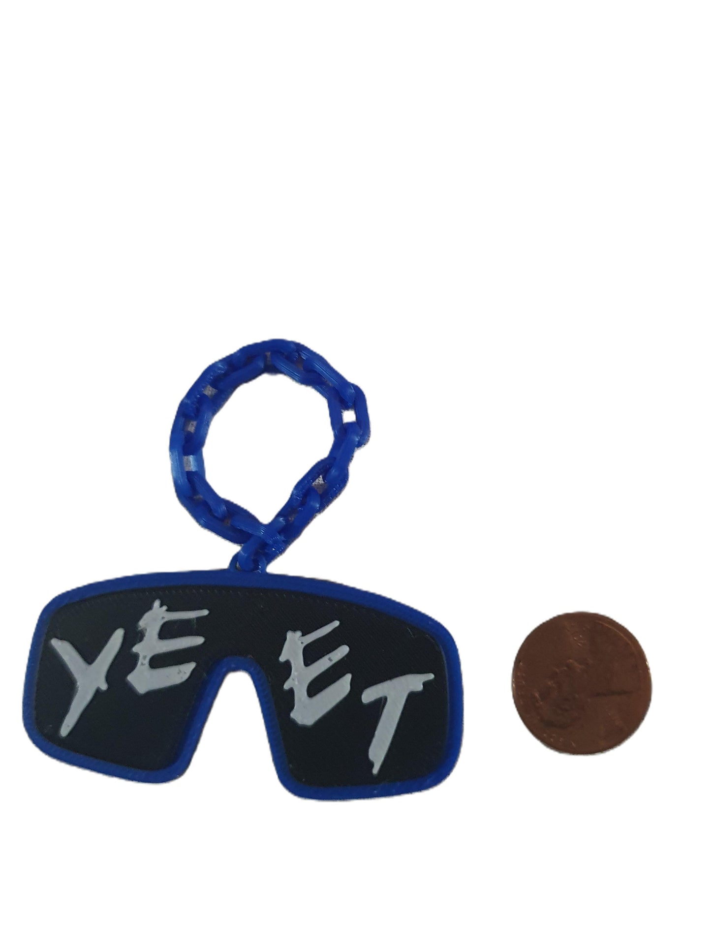 Mini Jey Uso Yeet Glasses Wrestling Necklace Chain 2" For Figures Toys