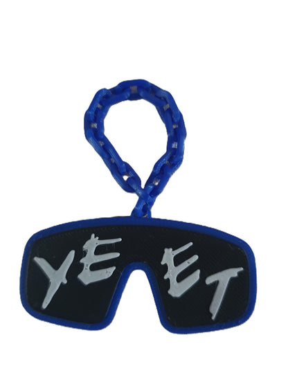 Mini Jey Uso Yeet Glasses Wrestling Necklace Chain 2" For Figures Toys