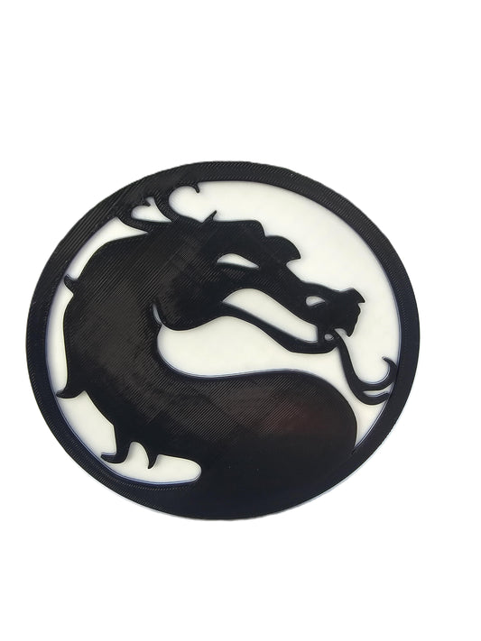 Mortal Kombat Dragon Trailer Hitch Cover Fits 2 Inch Receiver Truck SUV Jeep Car Pickup - Tow Hitch Plug Gaming Gift Video Game Collectible