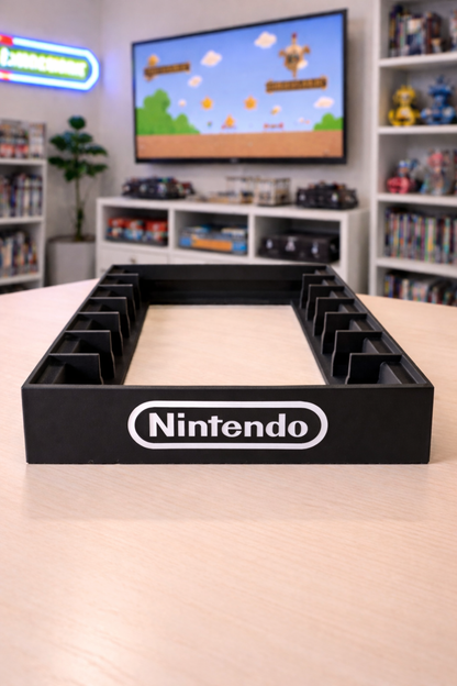 NES Nintendo Entertainment System Game New Stand Cartridge Holder Display Rack Color Letter and Logo