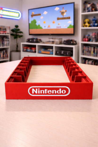 NES Nintendo Entertainment System Game New Stand Cartridge Holder Display Rack Color Letter and Logo