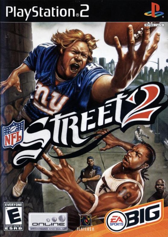 NFL Street 2 (Sony PlayStation 2, 2004) Videogame Disc Near Mint Halo Sticker