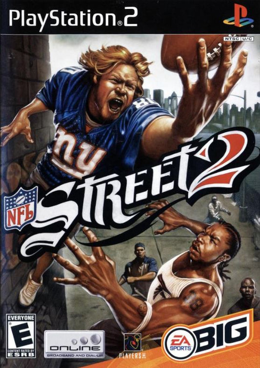NFL Street 2 (Sony PlayStation 2, 2004) Videogame Disc Near Mint Halo Sticker