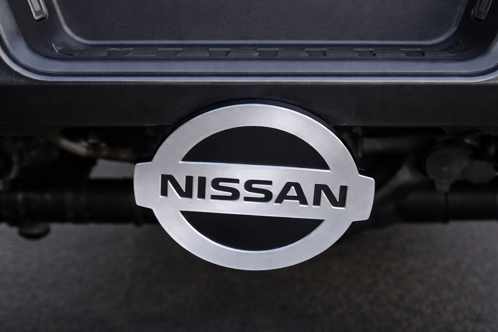 Nissan Trailer Hitch Receiver Cover Plug 2" Receiver Truck SUV Frontier King Cap Pro Shiny Silver