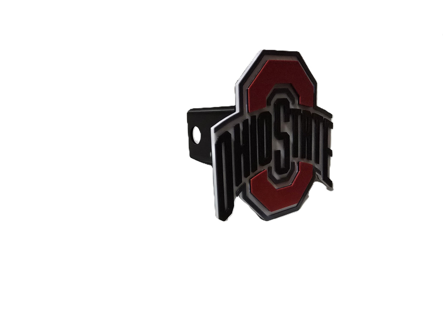 Ohio State University Trailer Hitch Cover Cap Plug – Fits 2" Receiver Truck SUV – Buckeyes Fan Gift Columbus Cleveland Cincinnati