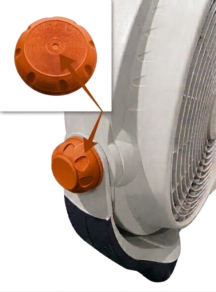 Repair Replacement Part Lasko 20" 3300 3302 Models Wind Machine Fan Knob 2 Pack