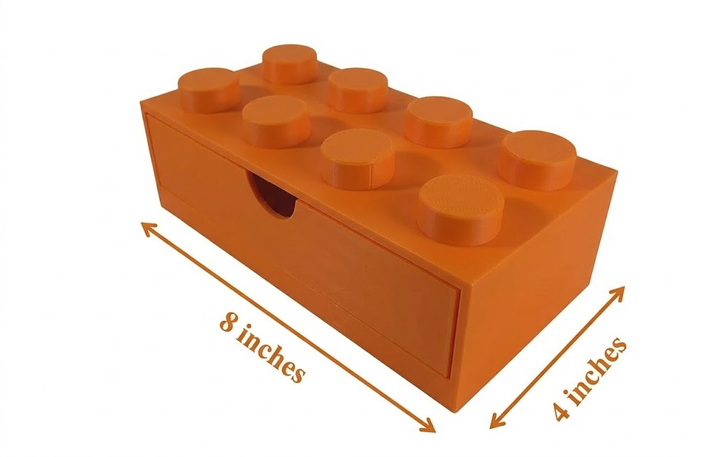 Kids Stackable Storage Box Office Organizer Home Decor Desktop Toy 8 Studs Home School Teacher School Children Adult Storage
