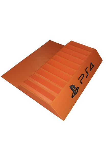 New Orange PlayStation 4 Game Holder Rack Sony Videogame Storage Display Org PS4
