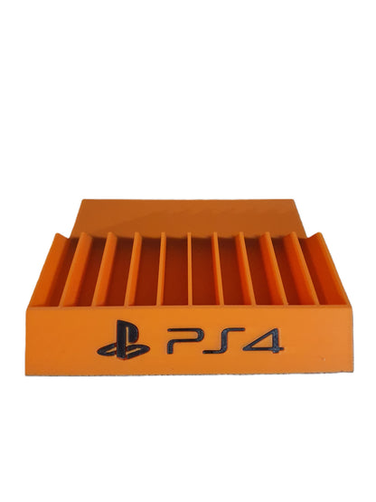New Orange PlayStation 4 Game Holder Rack Sony Videogame Storage Display Org PS4