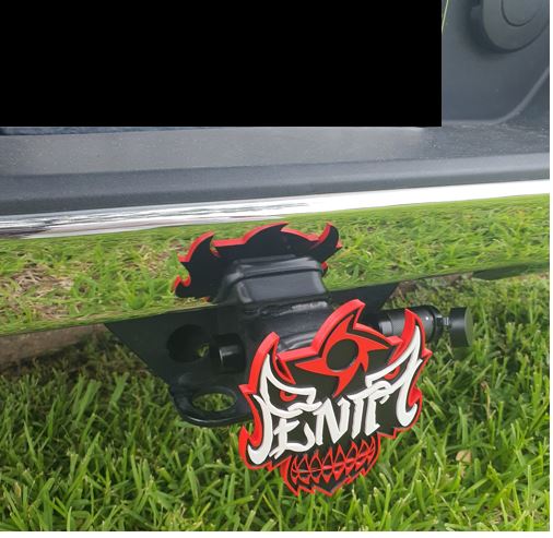 Penta Lucha Brothers Mask Skull Trailer Hitch Cover Plug 2x2 Receiver Truck Suv