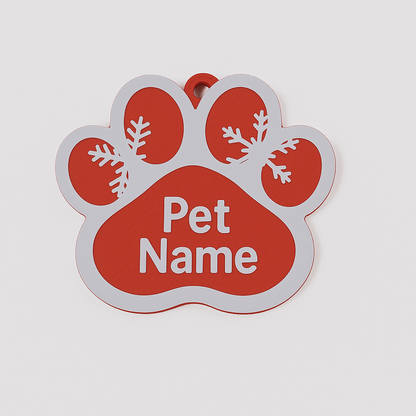 3 Pcs NEW Christmas Pet Paw Ornament Holiday Set Tree Custom Dog Cat Animal Name
