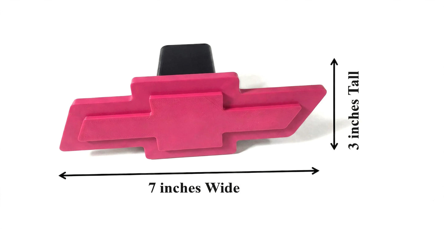 New Chevrolet Chevy Truck Red Bowtie Cover Plug Cap Hitch Tow Silverado 1500 Pink