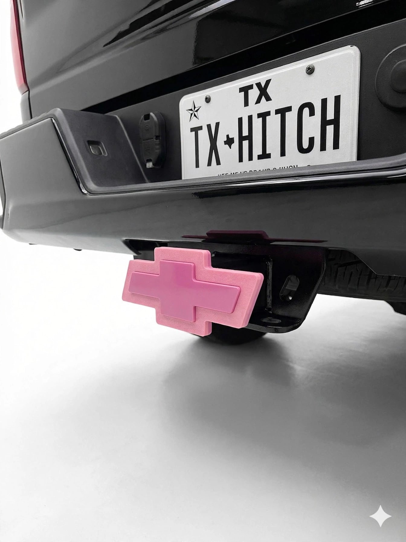 New Chevrolet Chevy Truck Red Bowtie Cover Plug Cap Hitch Tow Silverado 1500 Pink