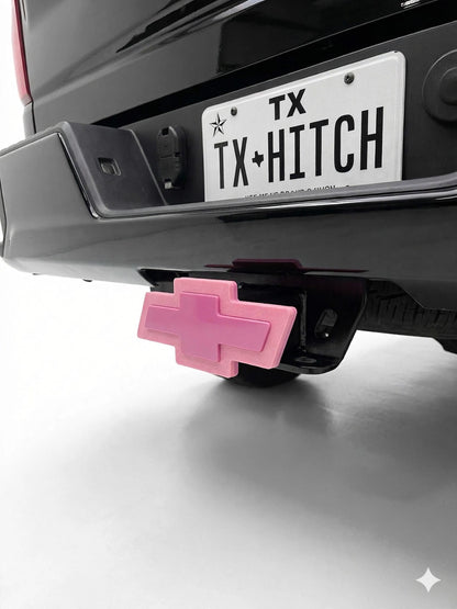 New Chevrolet Chevy Truck Red Bowtie Cover Plug Cap Hitch Tow Silverado 1500 Pink