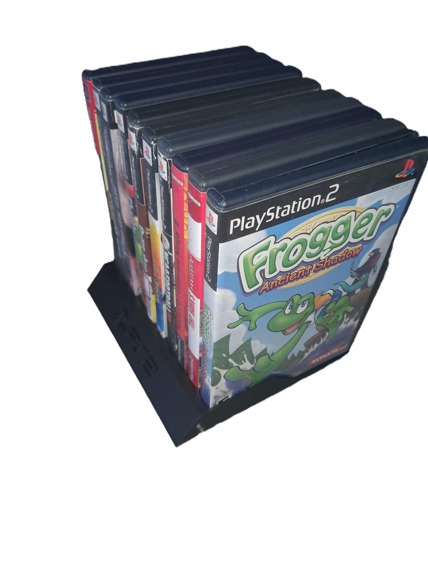 PlayStation 2 Videogame Sony Game Storage Display PS2 Desktop Shelf Organization