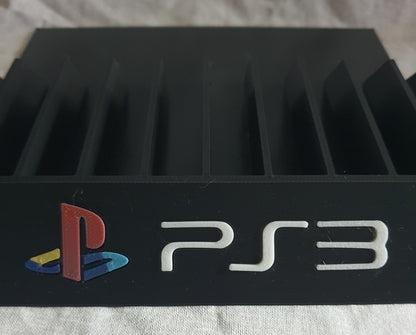 PlayStation 3 Game Holder For 10 Video Games Storage Display PS3 Custom Logo
