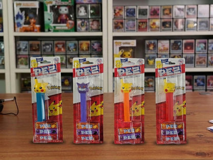 Pokemon Pez Dispenser 3 Piece Set Bundle Pikachu Winking Orange Gengar Purple Pokeball (Copy)