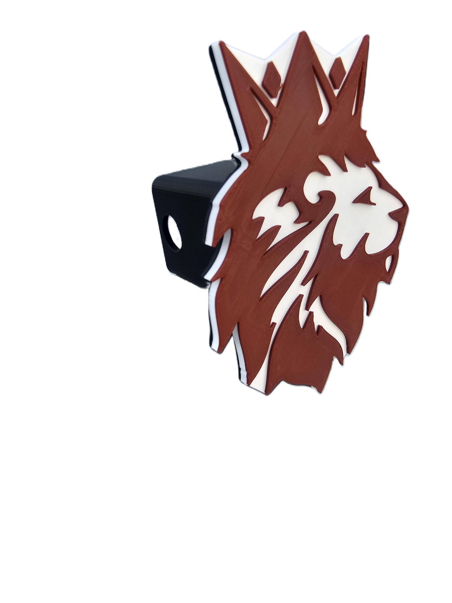 Poolville TX Monarch Lions Pride 2x2 Trailer Hitch Receiver Cover Cap - High School Sports Band Cheer Booster Club Fan Gift