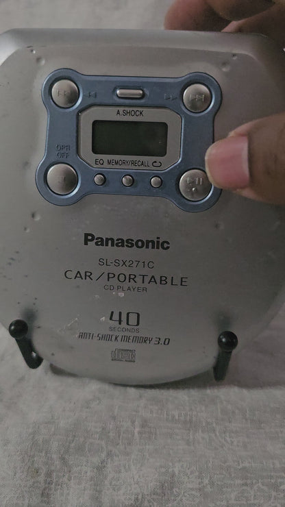 Panasonic SL-SX271C Portable CD Player 40-Second Anti-Shock Feature - Works YWK