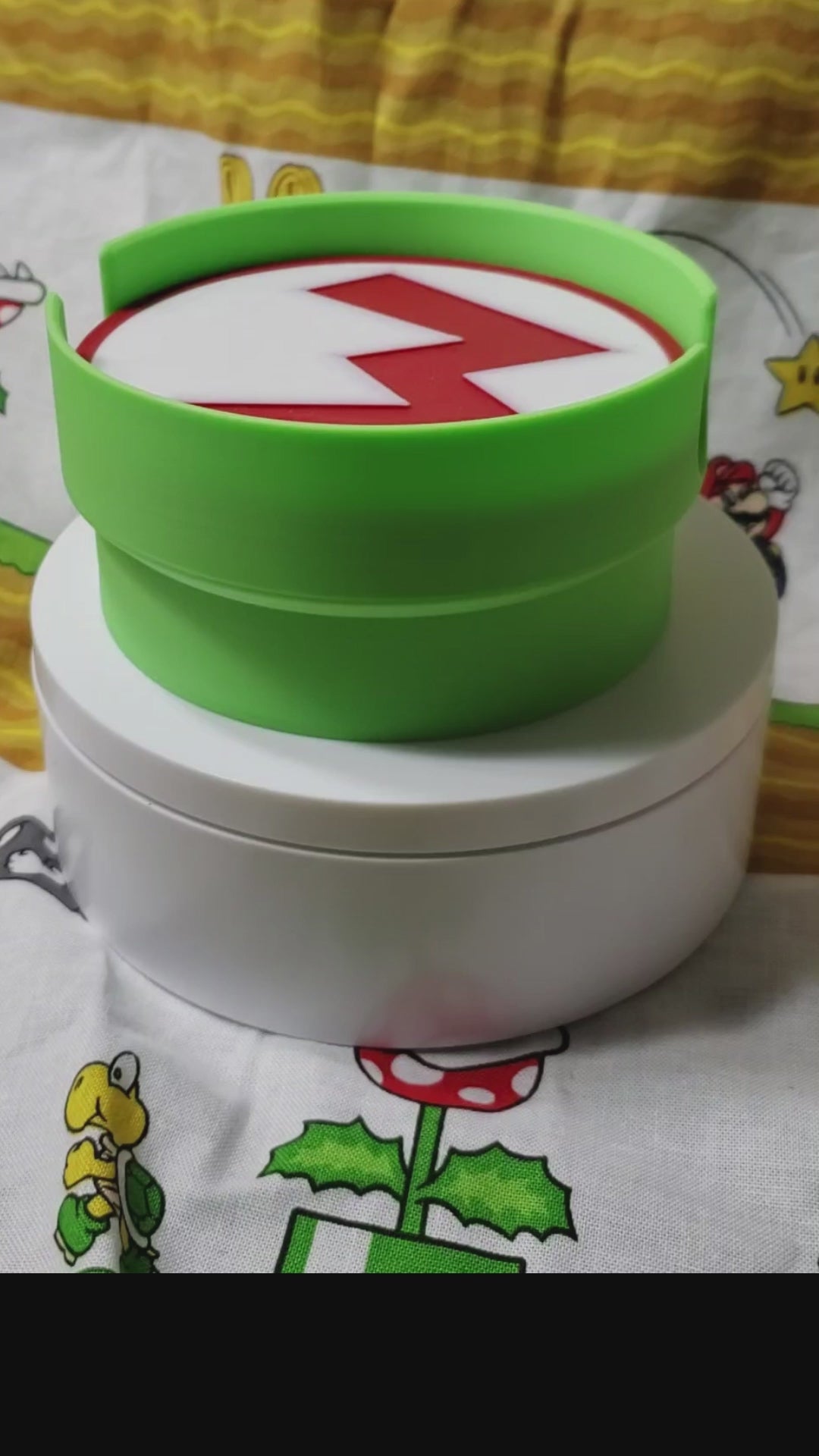 mario warp pipe coaster set