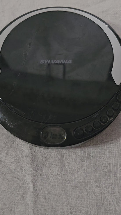 Sylvania Personal Compact Portable CD Player Black with Stereo Earbuds