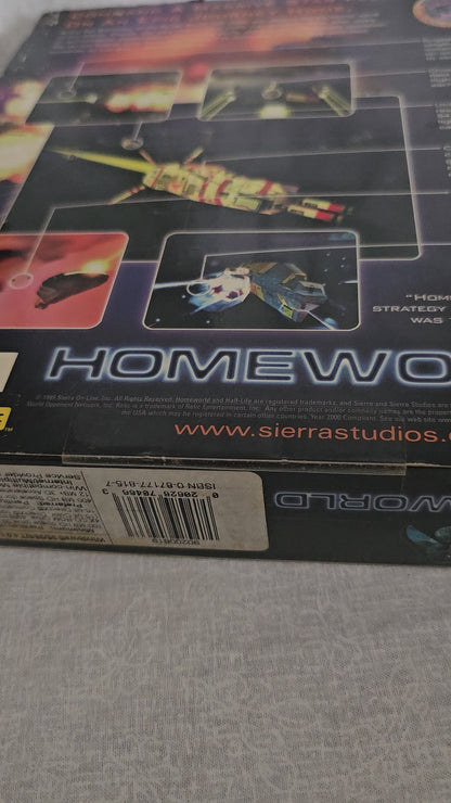 Homeworld PC Big Box 1999 Sierra / Relic Win 95/98/NT 3D RTS Game - New Sealed w/ YES Music Promo Sticker - Rare Vintage