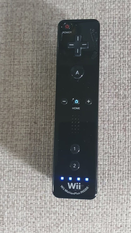 Official Wii Remote Nintendo Motion Plus Inside U OEM Controller Black RVL-036