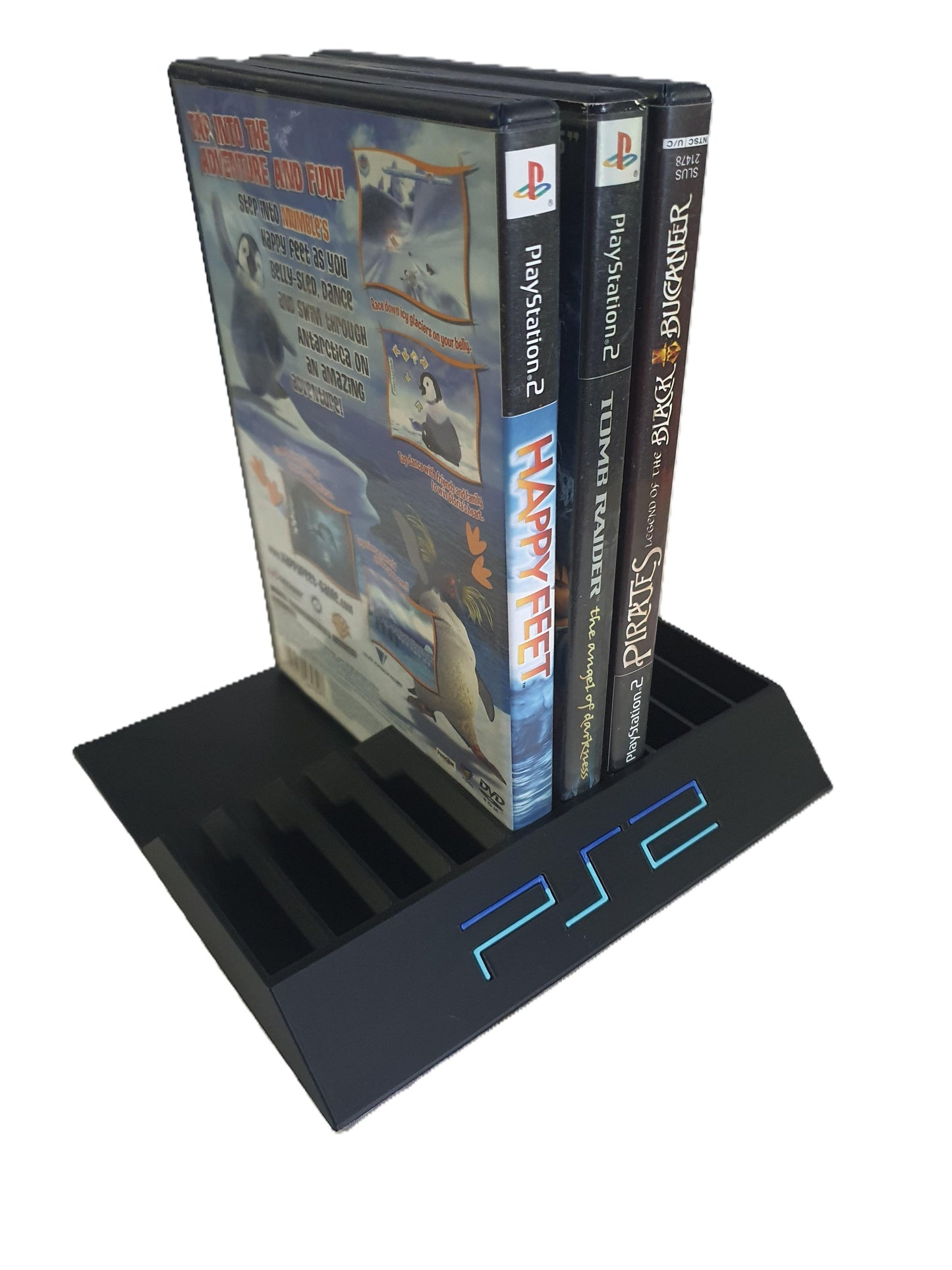 PlayStation Holder Videogames DVD Storage Display Colorful Logo PS2 PS3 PS4 PS5
