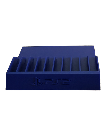 PlayStation 2 PS2 Game Holder Video Rack DVD Storage Display Tower Organizer Stand - Holds PS2 Games & DVDs - Collector Storage