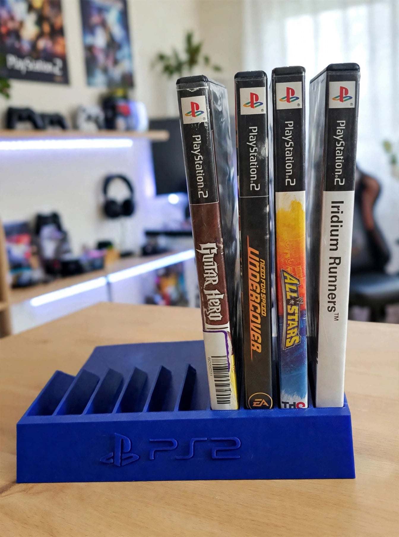 PlayStation 2 PS2 Game Holder Video Rack DVD Storage Display Tower Organizer Stand - Holds PS2 Games & DVDs - Collector Storage