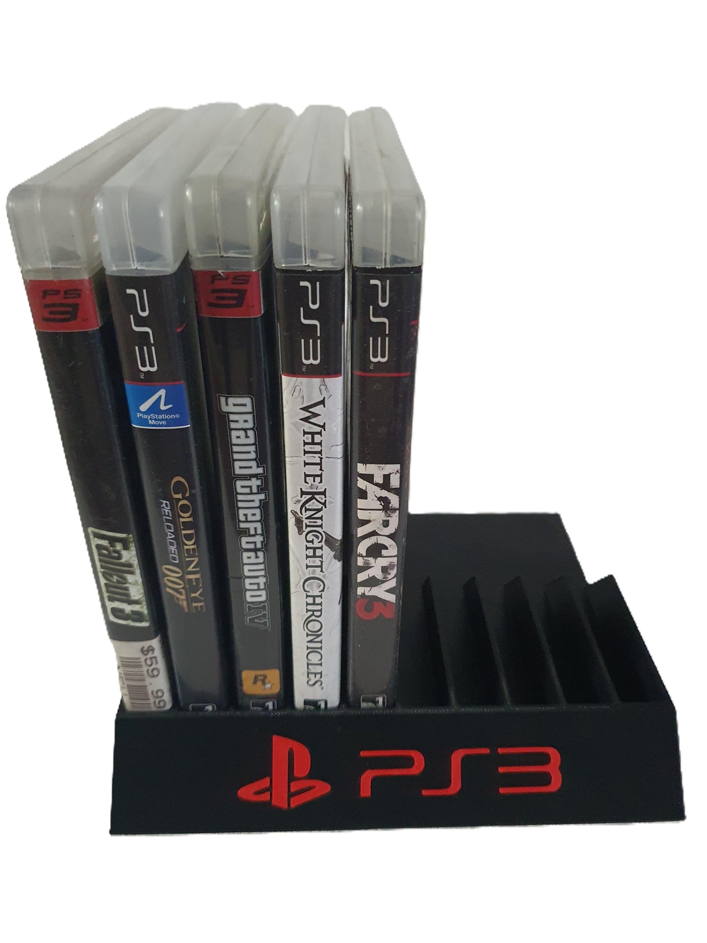 PlayStation 3 Game Holder Holds 10 Games Sony Video Game Storage Display PS3