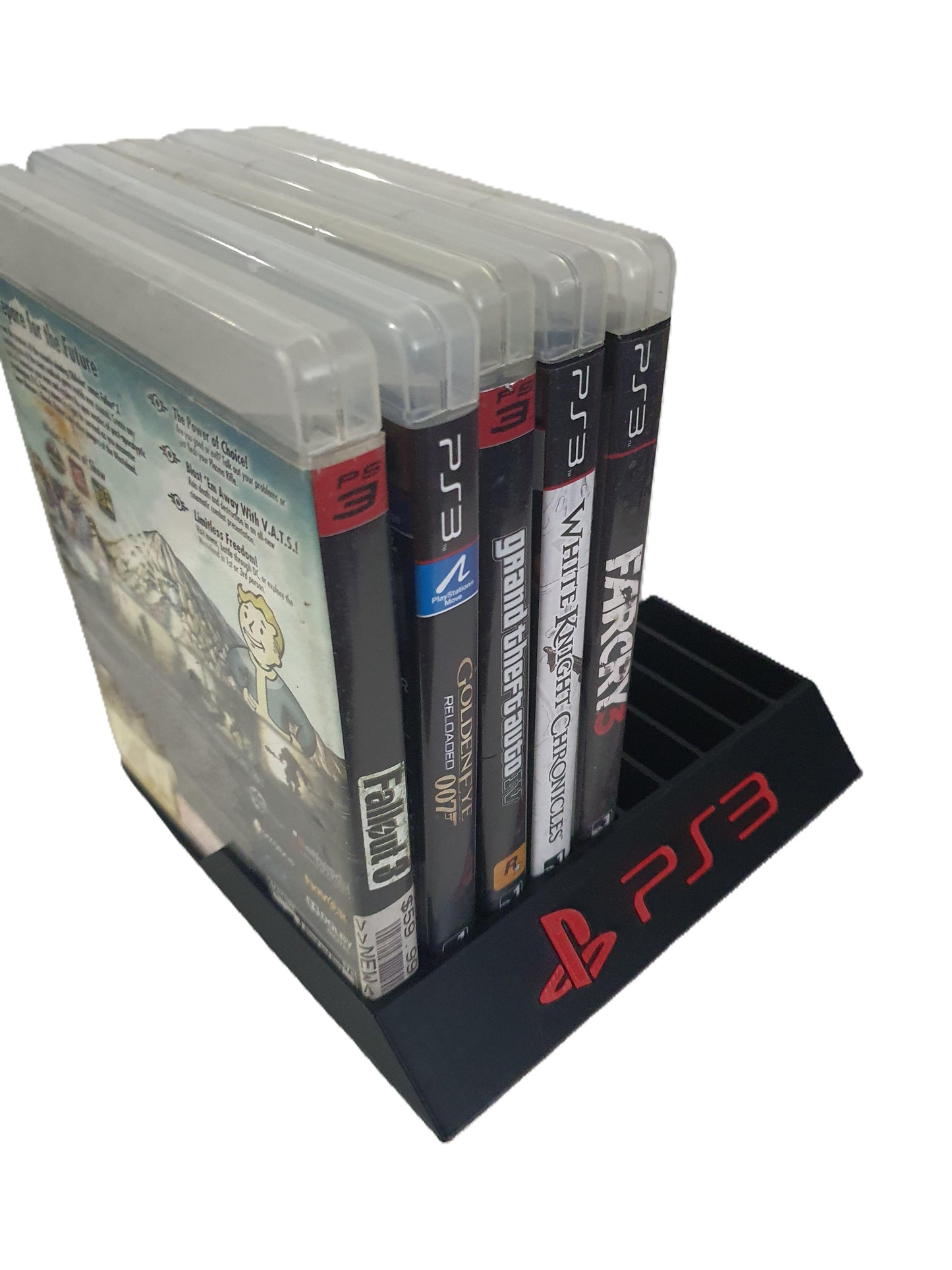PlayStation 3 Game Holder Holds 10 Games Sony Video Game Storage Display PS3