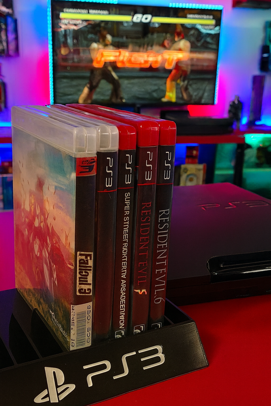 PlayStation 3 Game Holder Holds 10 Games Sony Video Game Storage Display PS3