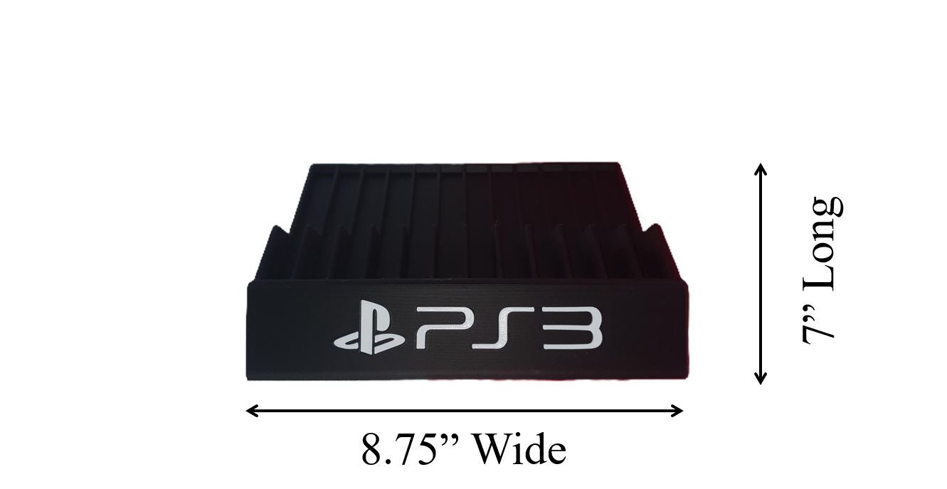 PlayStation 3 Game Holder Sony Video Storage Display Stand Rack Large Color Logo