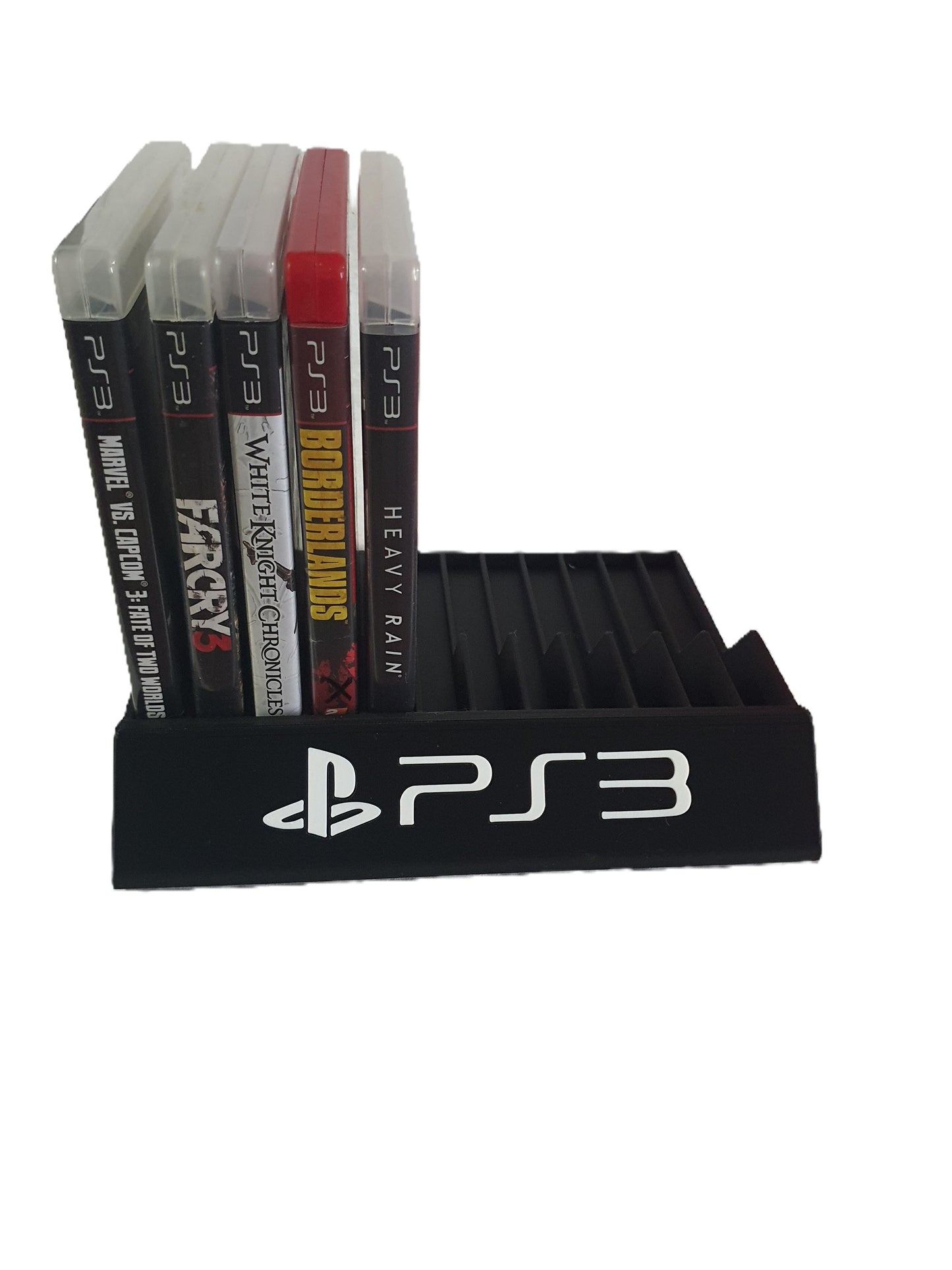 PlayStation 3 Game Holder Sony Video Storage Display Stand Rack Large 7x8.75"