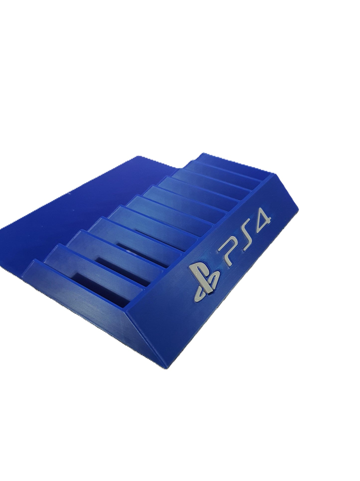 New Blue PlayStation 4 Game Holder 10 Games Sony Video Game Storage Display PS4