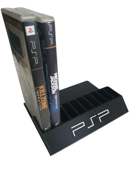 Sony Playstation PSP Portable 12-Slot Game Holder 3D Printed Organizer Customize