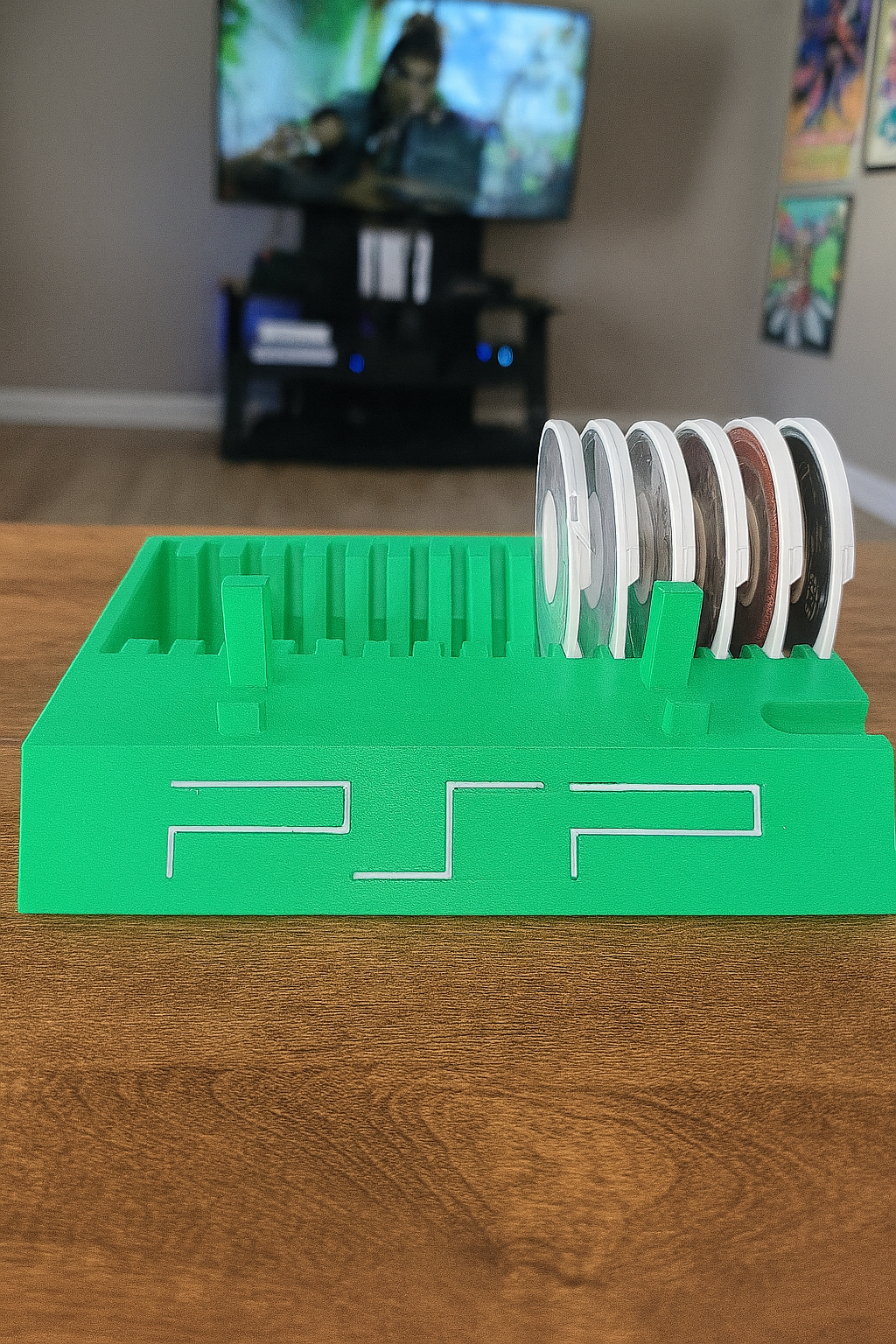 Sony PSP 2000/3000 Display Stand Storage Holds up to 15 Sony PlayStation Portable UMD Videogames /3D Printed/ Choose Your Color