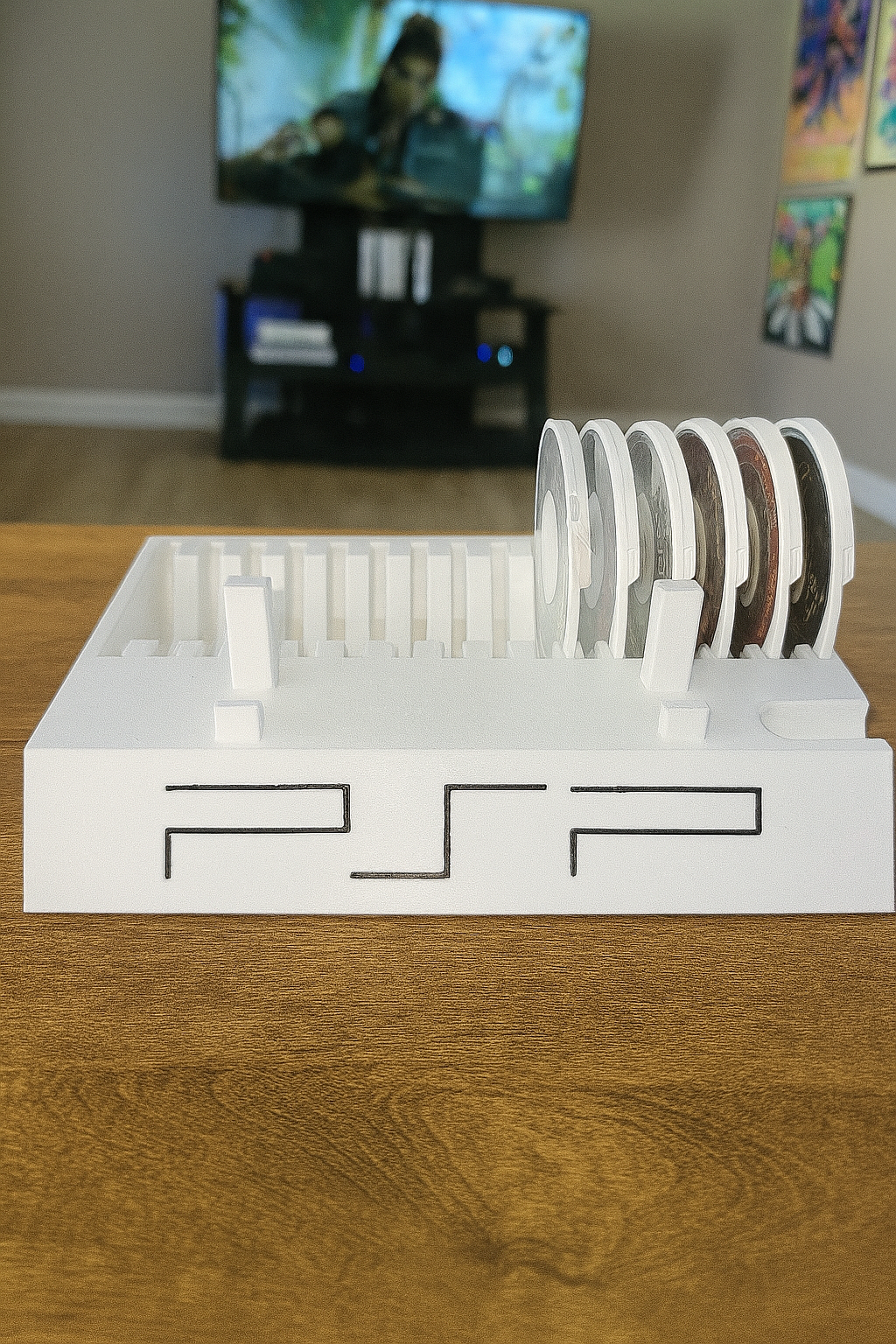 Sony PSP 2000/3000 Display Stand Storage Holds up to 15 Sony PlayStation Portable UMD Videogames /3D Printed/ Choose Your Color