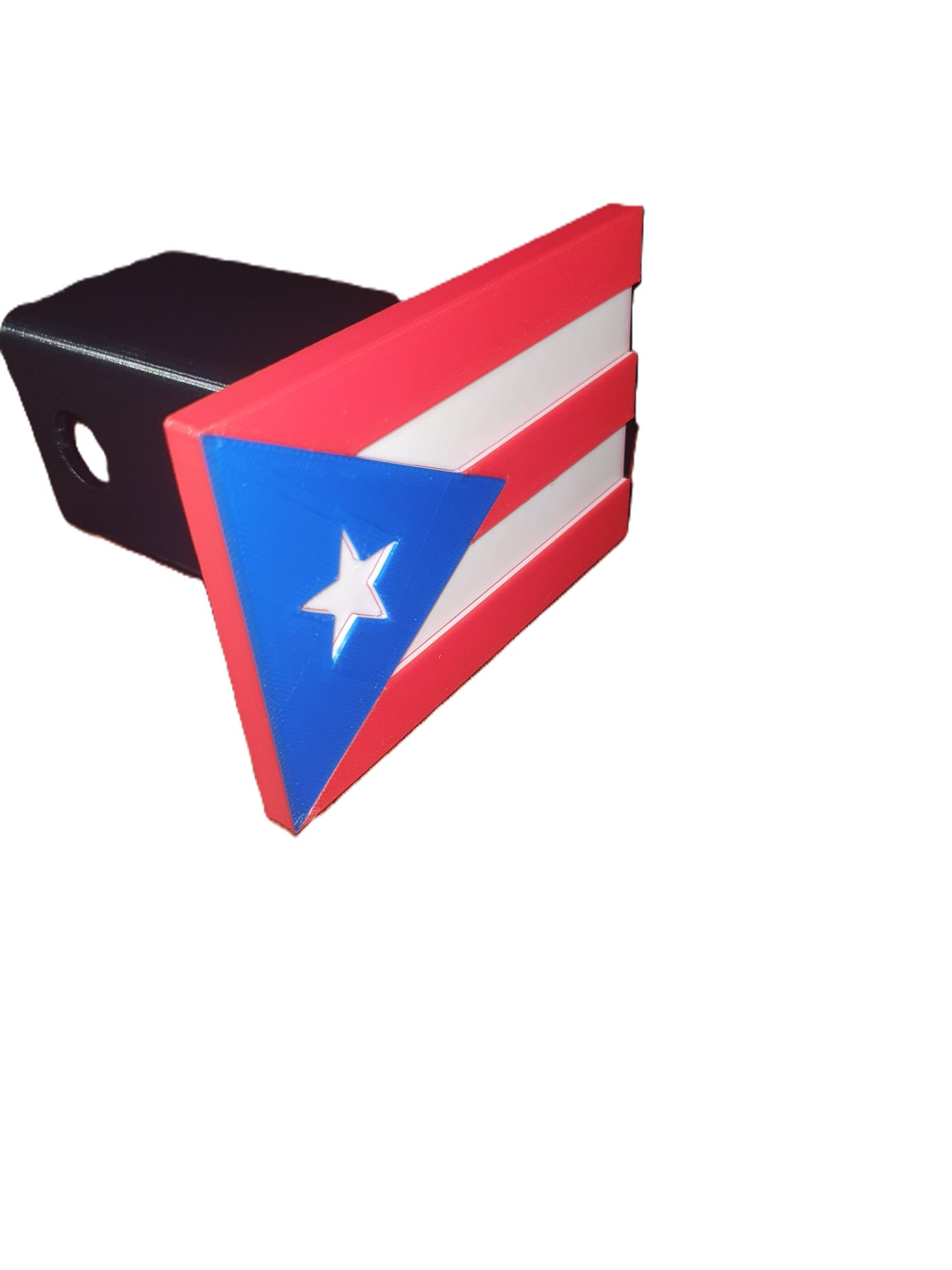 Puerto Rico Hitch Cover Plug Cap Tow 2" Truck SUV F150 1500 Silverado Ram Dodge