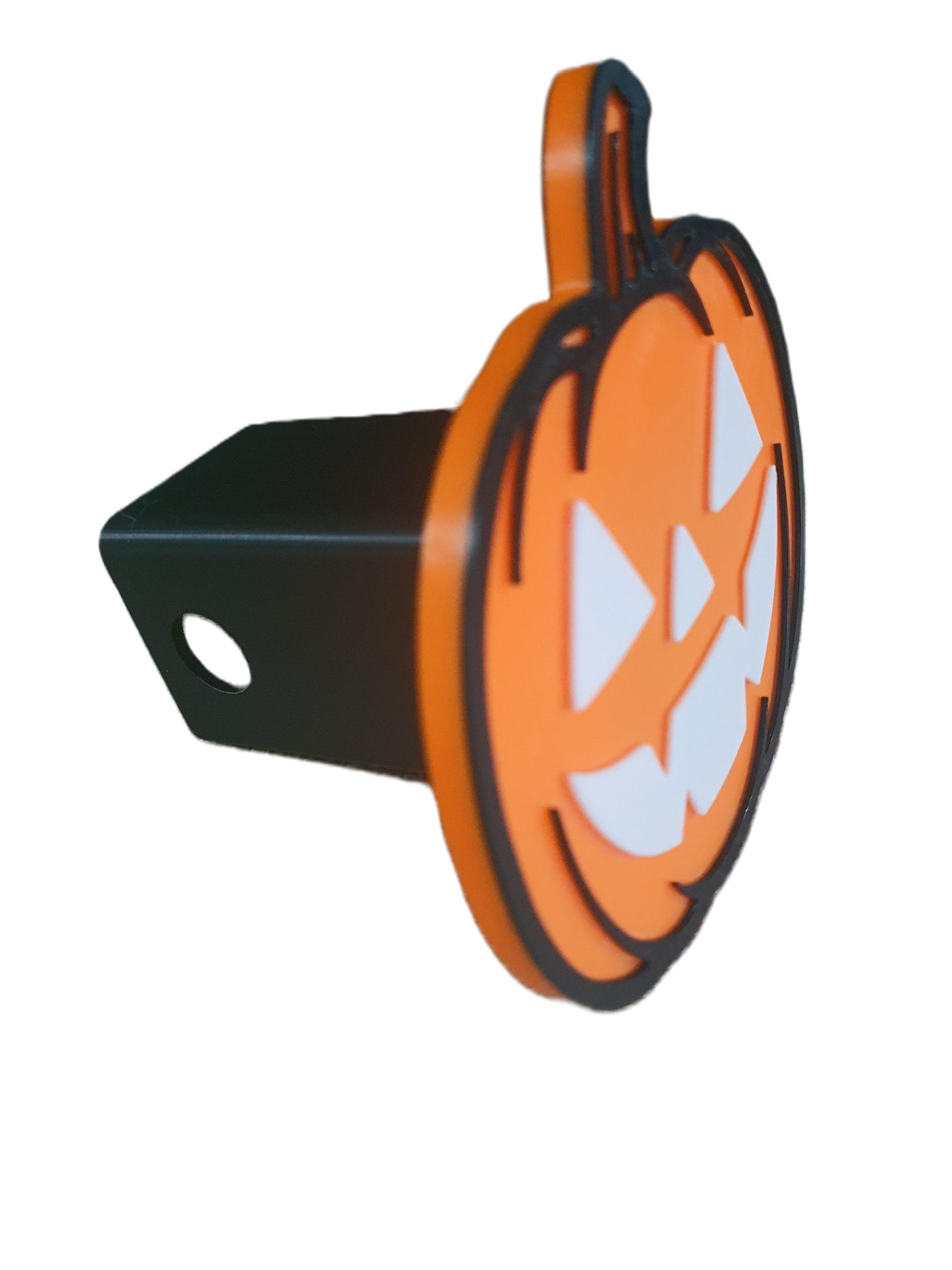Pumpkin Halloween Spooky Cover Plug Cap Tow Hitch Fits 2" Receivers Truck SUV