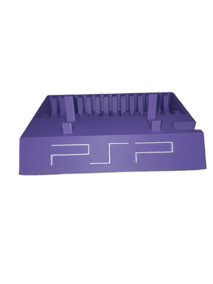 Lilac Purple Sony PSP 2000/3000 Display Stand With PSP Game Holder Rack Storage Home Decor Organization Rack Apartment Den Condo Space Saver