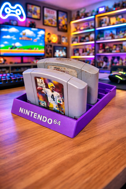 N64 Nintendo 64 System Game New Stand Cartridge Holder Display Rack 7 Videogames