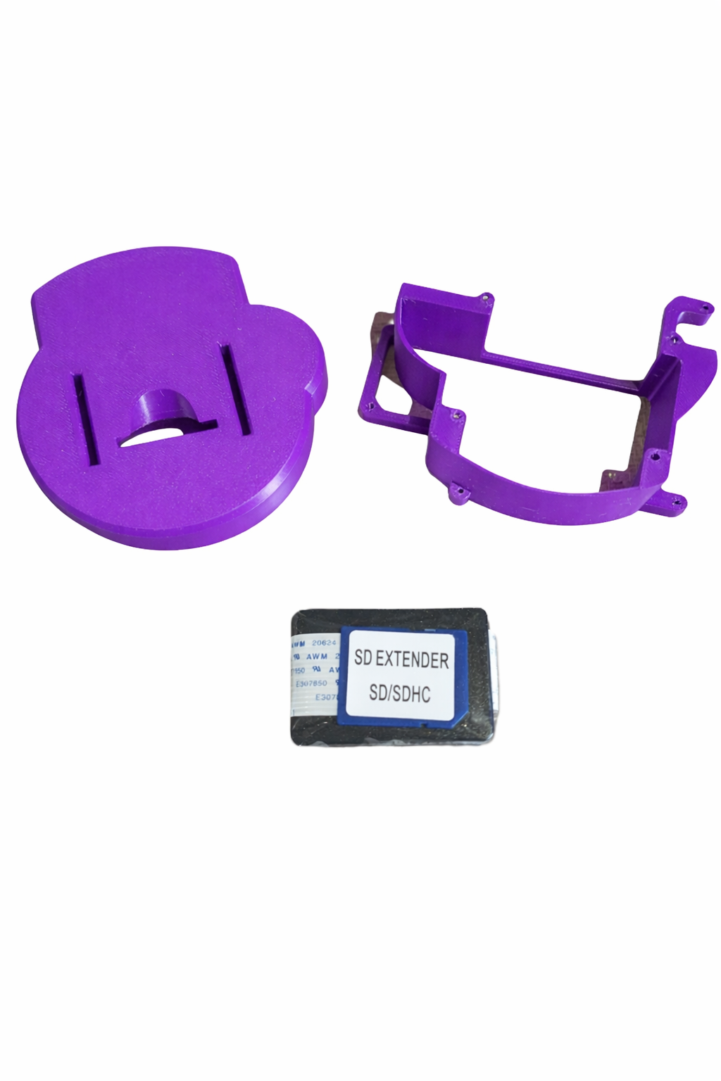 GC Loader Mount Tray Kit with SD Extension Cable for GameCube Jet Black Purple Indigio Satin Silver Spice Orange Bundle DOL-001 New Custom
