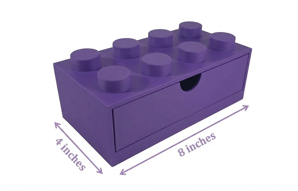 Kids Stackable Storage Box Office Organizer Home Decor Desktop Toy 8 Studs Home School Teacher School Children Adult Storage