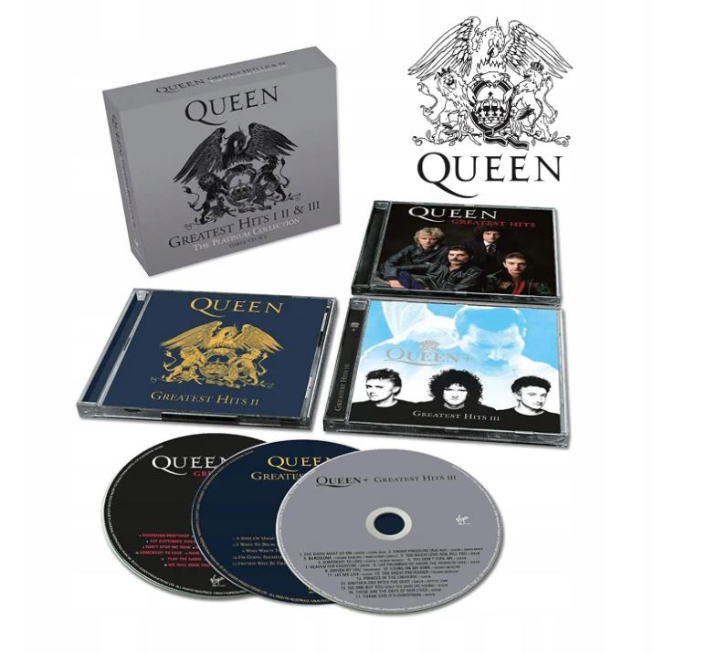 Queen I II III CD Lot 3 Albums Classic Rock Freddie Mercury Tested Very Good Original Pressing Collector Hollywood Remastered Box Set Essential